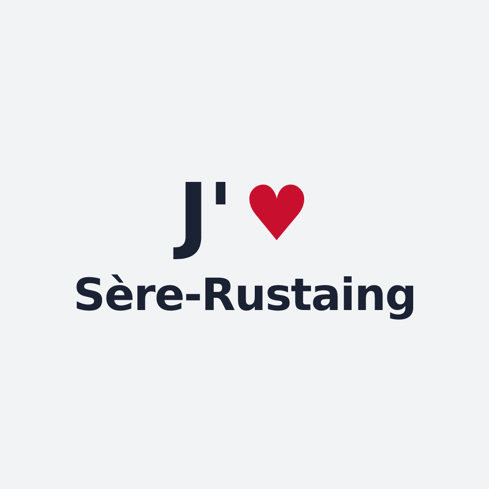 Poster personnalisé Sère-Rustaing — design J'aime Sère-Rustaing