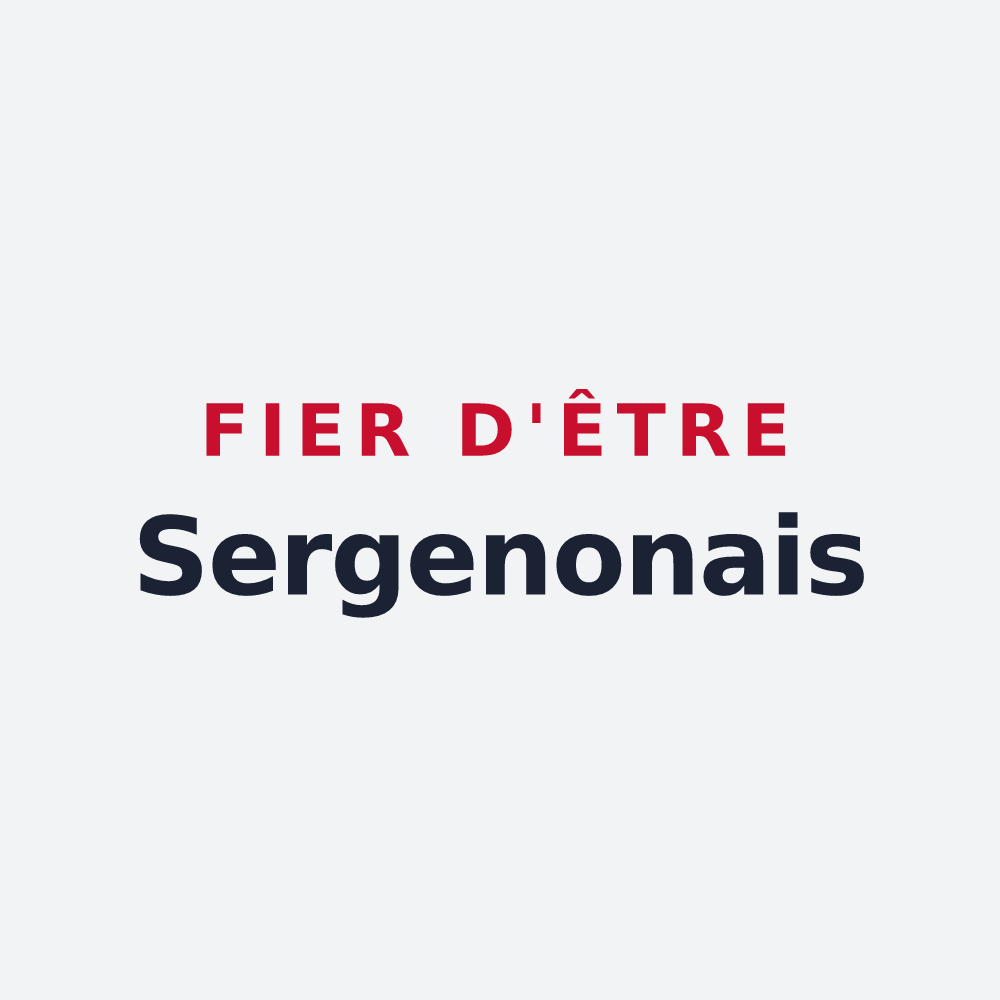 Poster « Fier d'être Sergenonais » — design pour Sergenon
