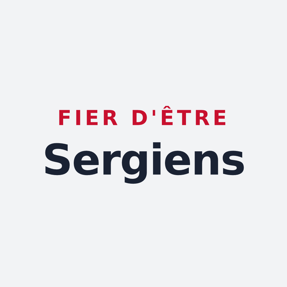 Poster « Fier d'être Sergiens » — design pour Sergy