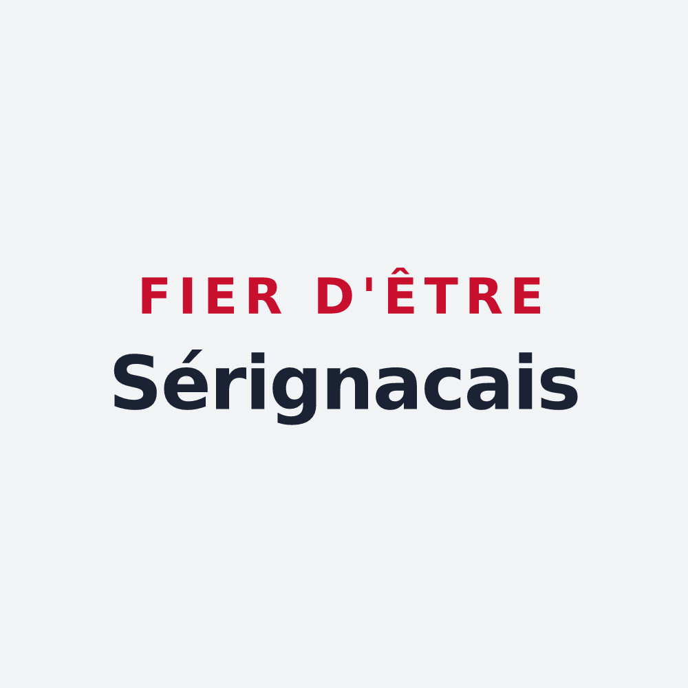 Poster « Fier d'être Sérignacais » — design pour Sérignac-sur-Garonne
