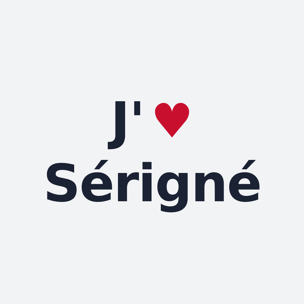 Poster personnalisé Sérigné — design J'aime Sérigné