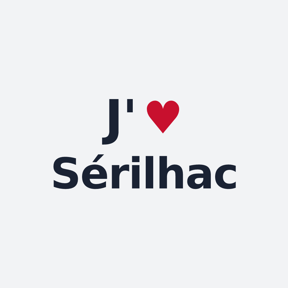 Poster personnalisé Sérilhac — design J'aime Sérilhac