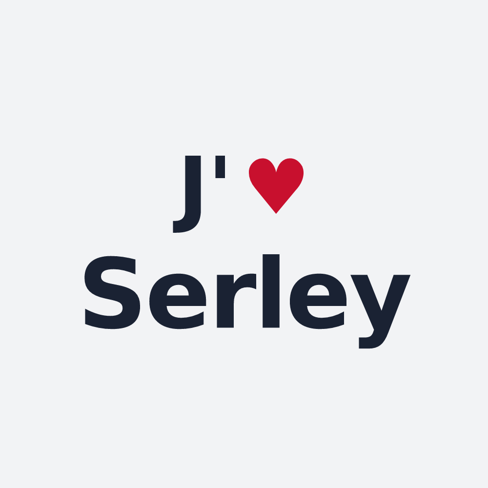 Poster personnalisé Serley — design J'aime Serley