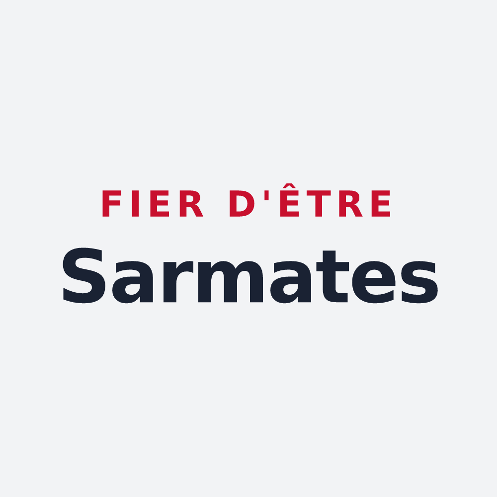 Poster « Fier d'être Sarmates » — design pour Sermaise
