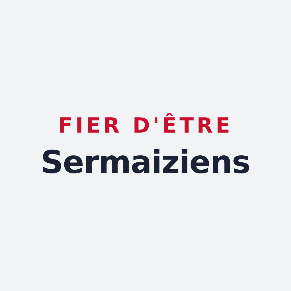 Poster « Fier d'être Sermaiziens » — design pour Sermaize-les-Bains