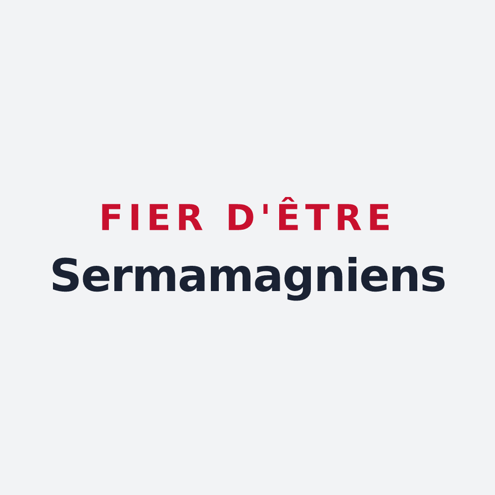 Poster « Fier d'être Sermamagniens » — design pour Sermamagny
