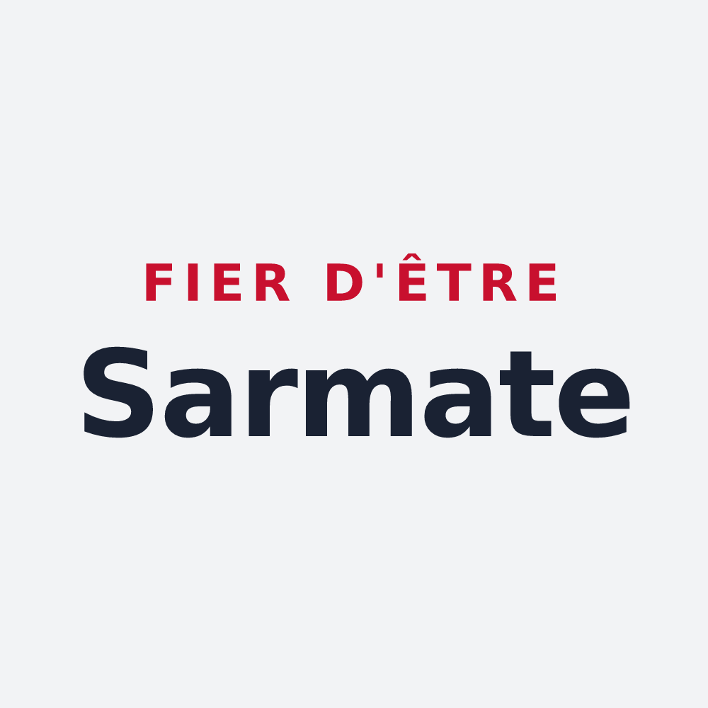 Poster « Fier d'être Sarmate » — design pour Sermiers