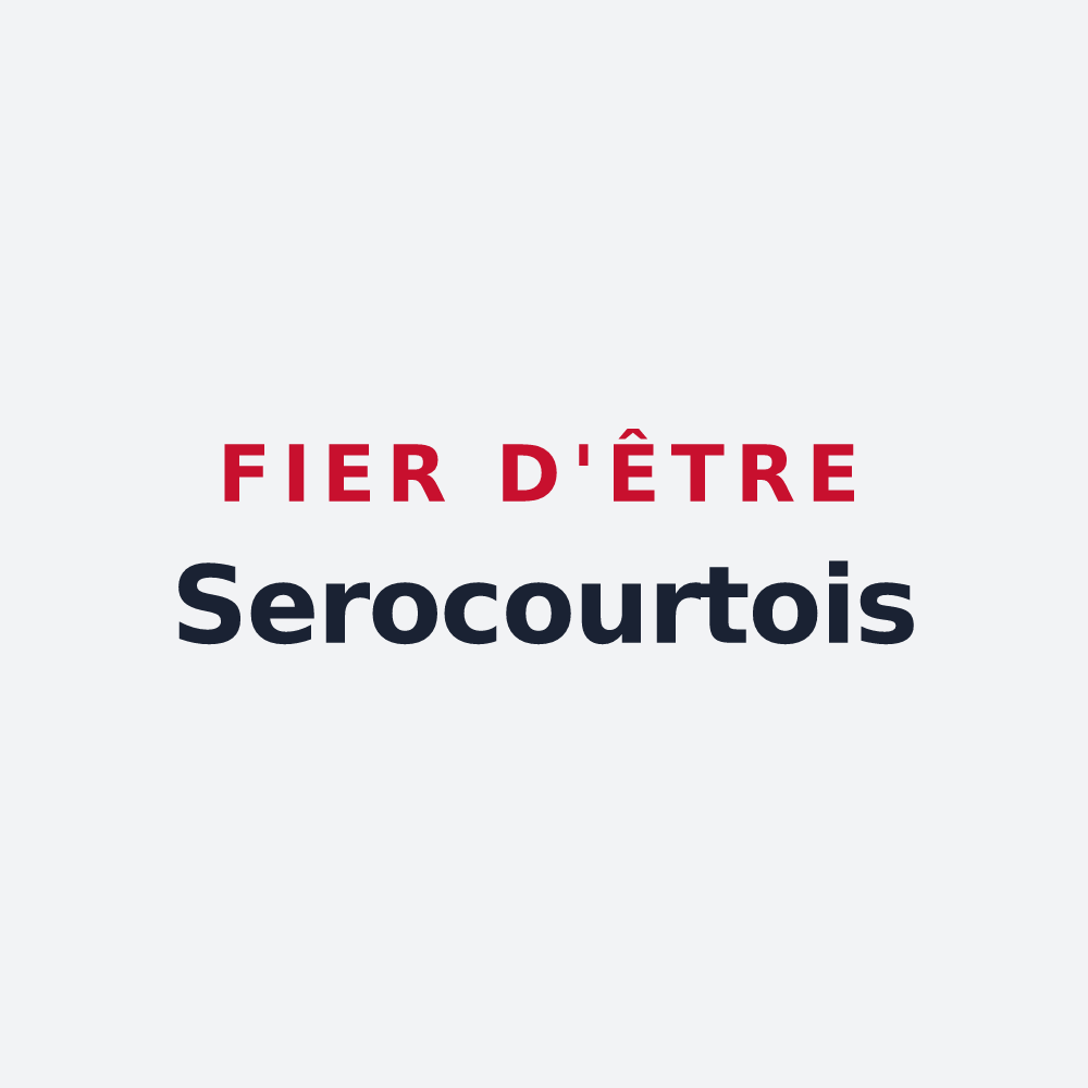 Poster « Fier d'être Serocourtois » — design pour Serocourt