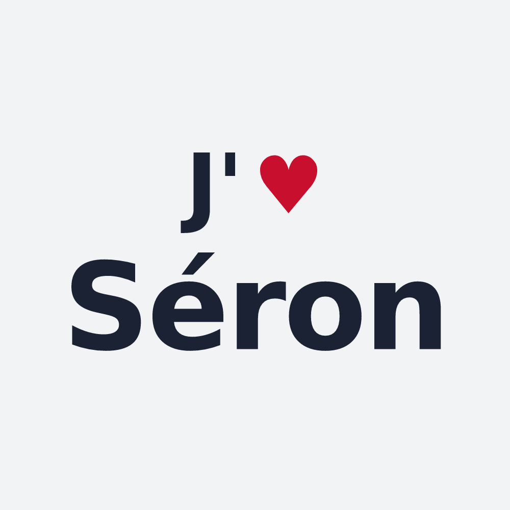 Poster personnalisé Séron — design J'aime Séron