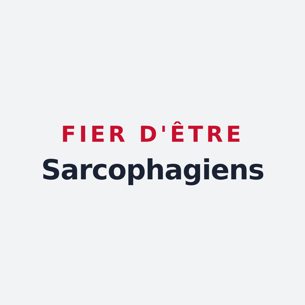 Poster « Fier d'être Sarcophagiens » — design pour Serqueux
