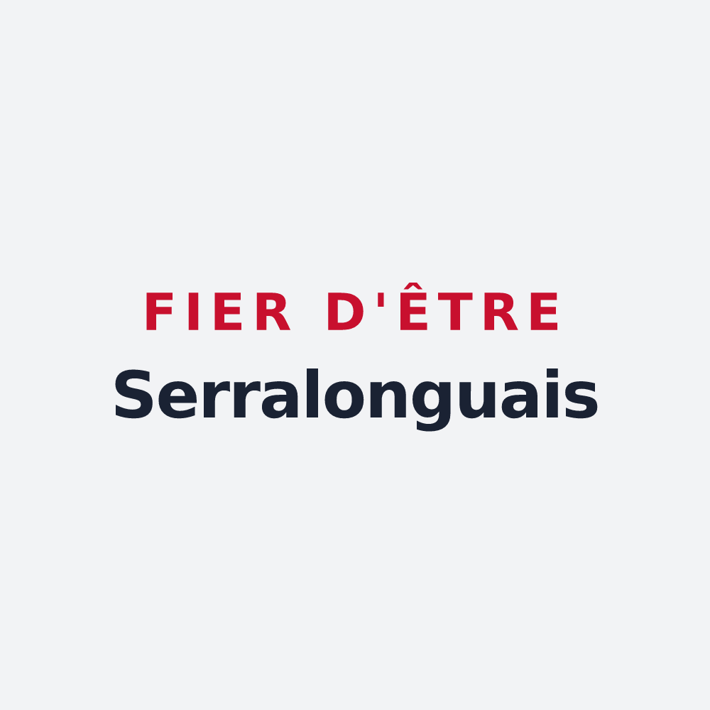 Poster « Fier d'être Serralonguais » — design pour Serralongue