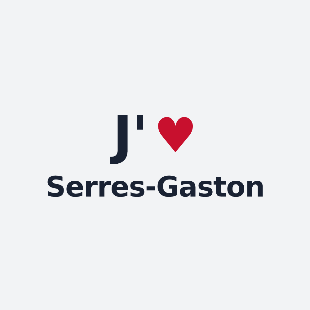 Poster personnalisé Serres-Gaston — design J'aime Serres-Gaston