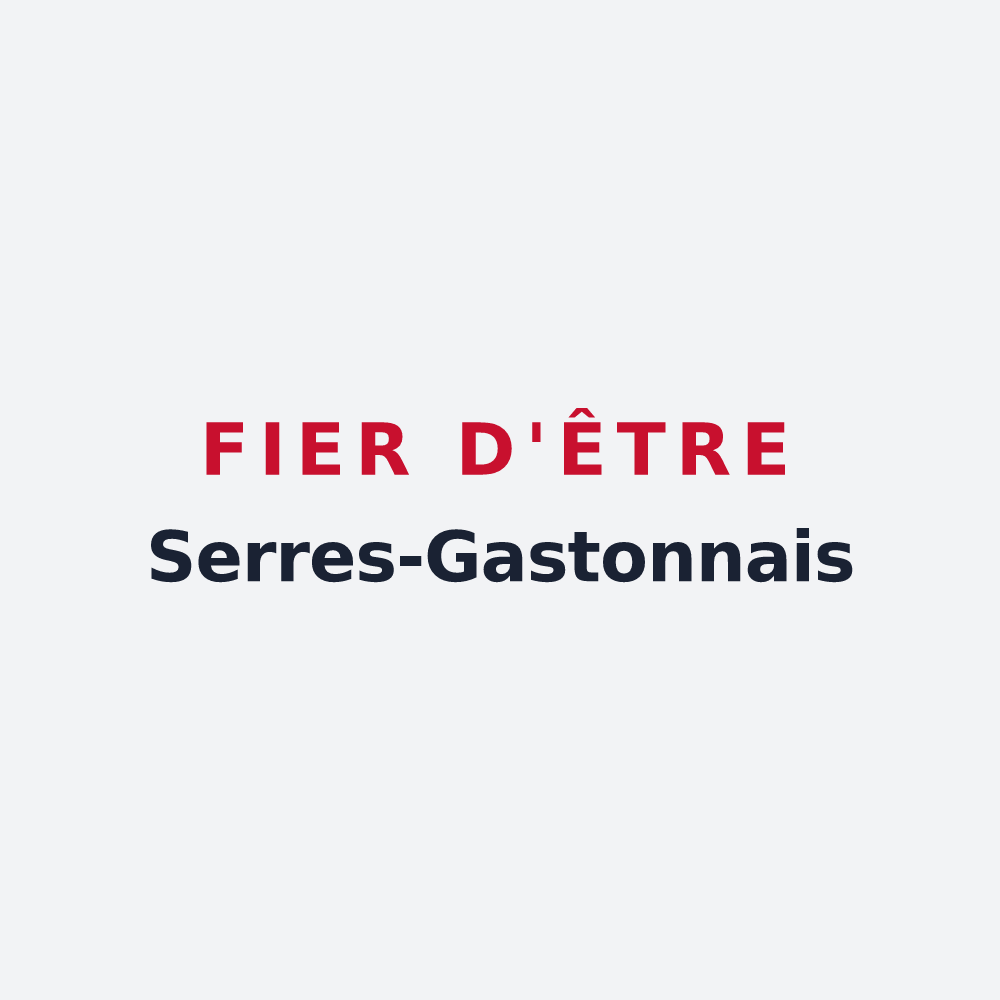 Poster « Fier d'être Serres-Gastonnais » — design pour Serres-Gaston