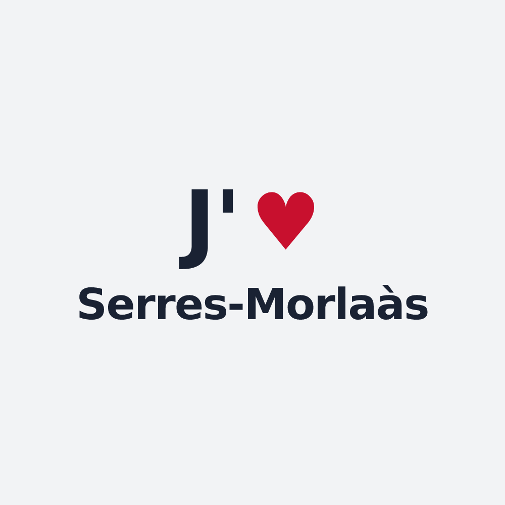 Poster personnalisé Serres-Morlaàs — design J'aime Serres-Morlaàs