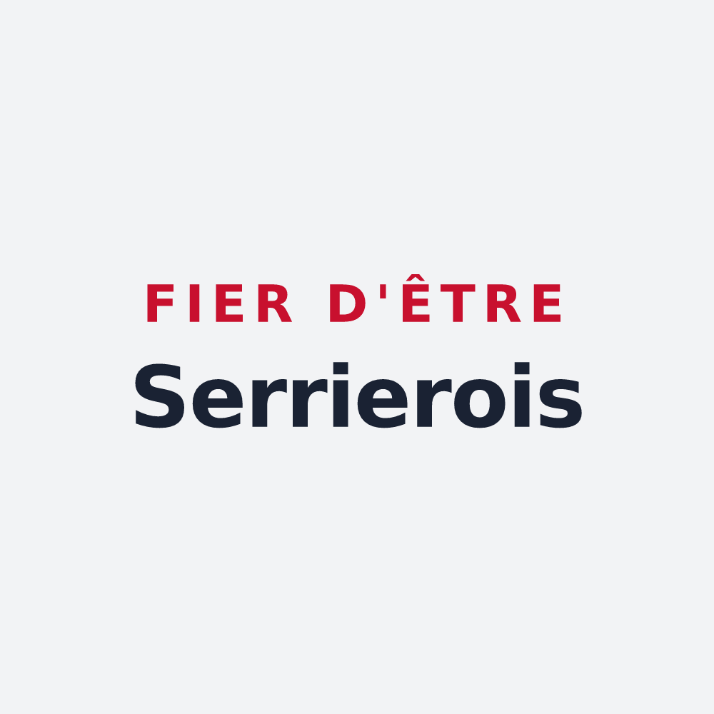 Poster « Fier d'être Serrierois » — design pour Serrières-en-Chautagne