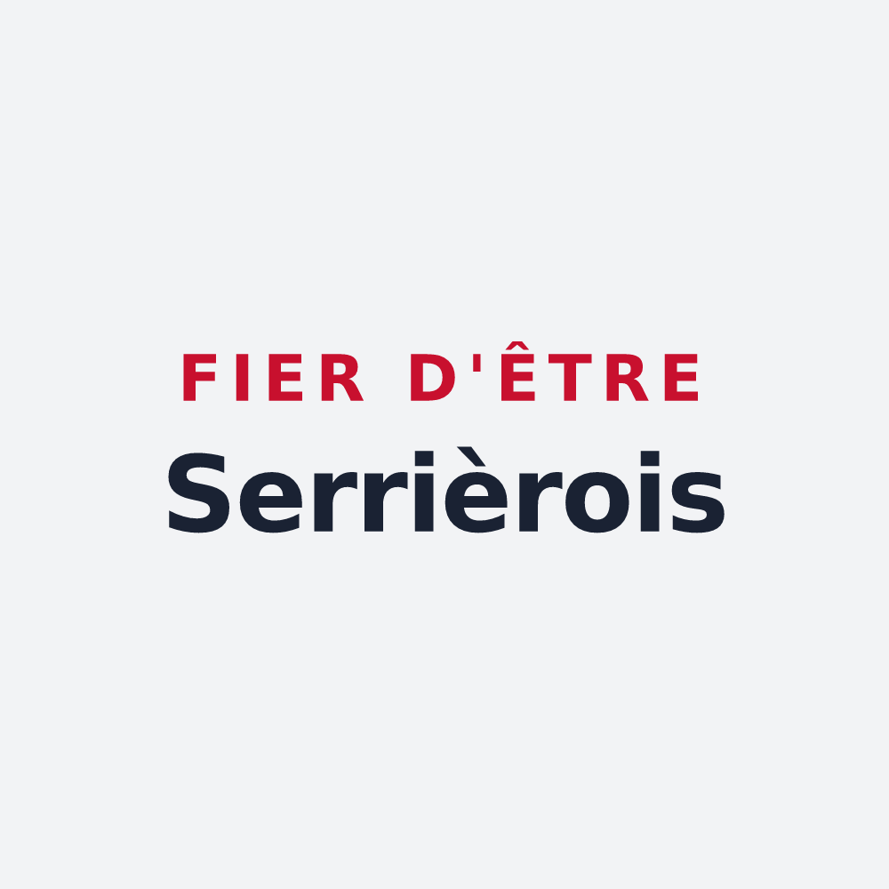 Poster « Fier d'être Serrièrois » — design pour Serrières