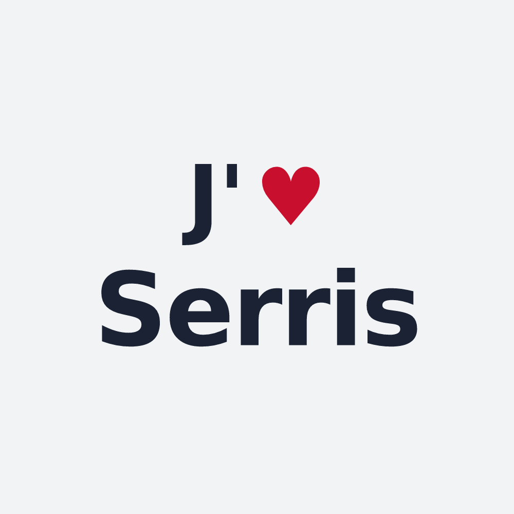 Poster personnalisé Serris — design J'aime Serris