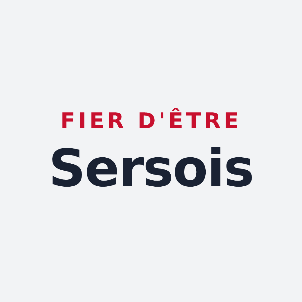 Poster « Fier d'être Sersois » — design pour Sers