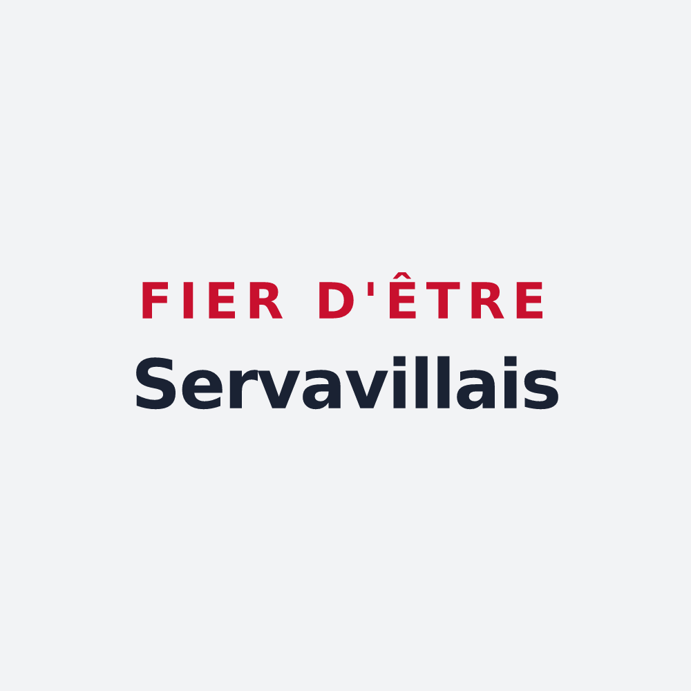 Poster « Fier d'être Servavillais » — design pour Servaville-Salmonville