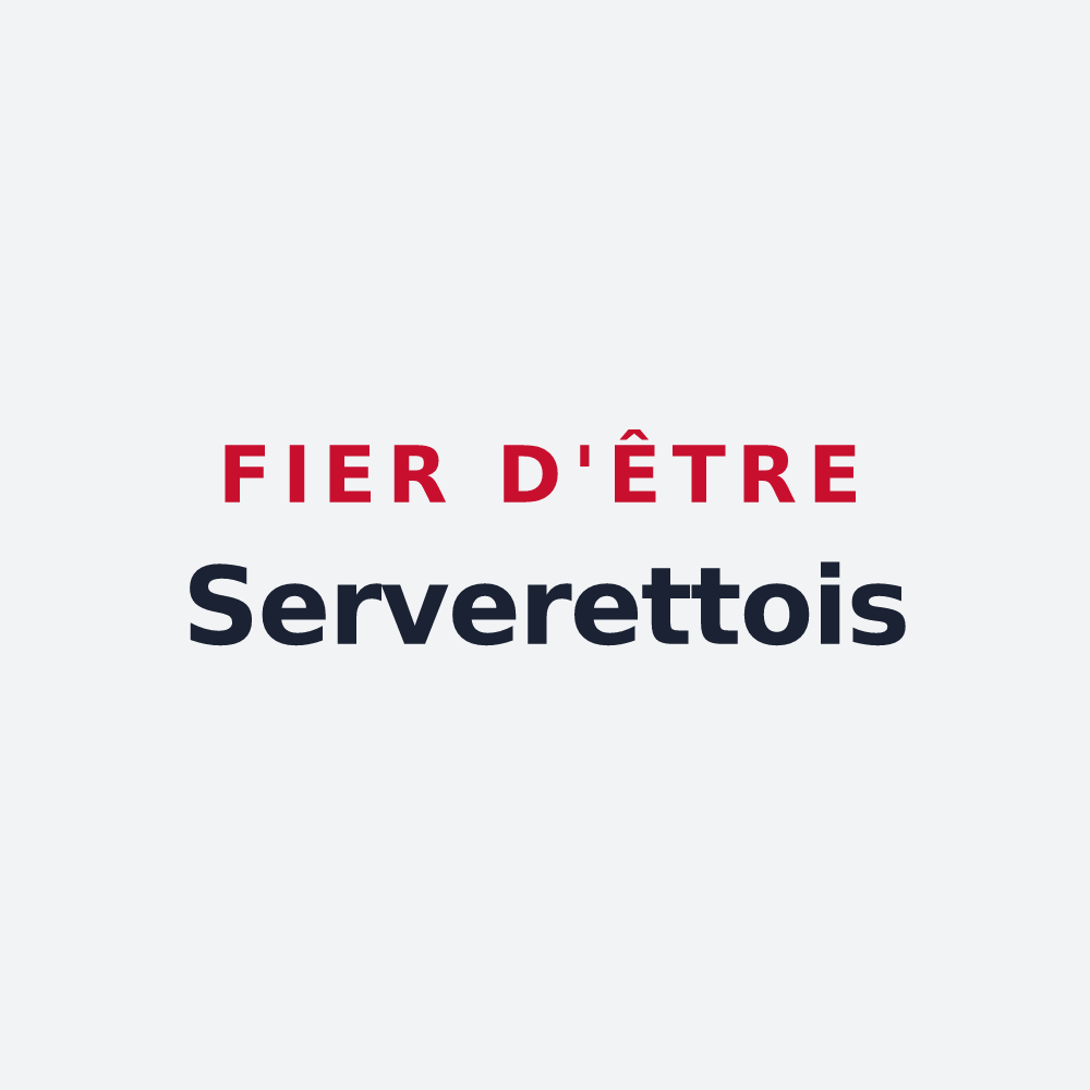 Poster « Fier d'être Serverettois » — design pour Serverette