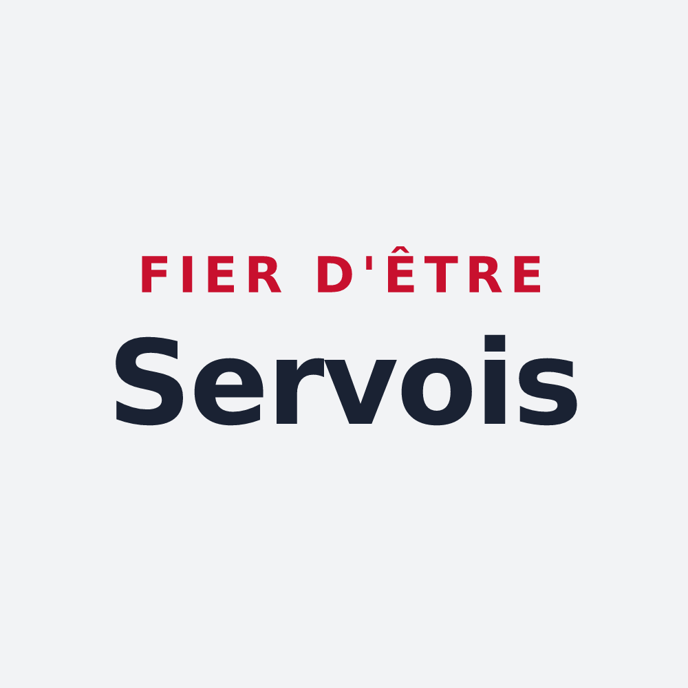 Poster « Fier d'être Servois » — design pour Serves-sur-Rhône