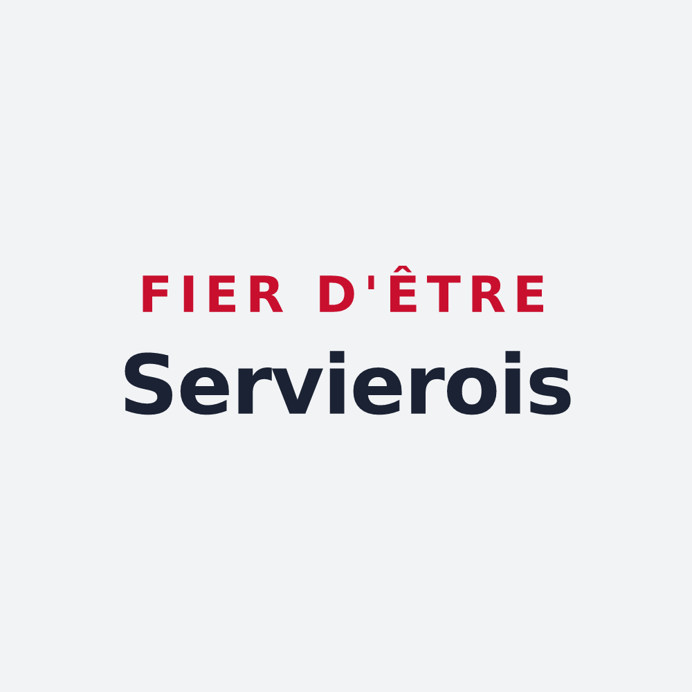 Poster « Fier d'être Servierois » — design pour Servières-le-Château