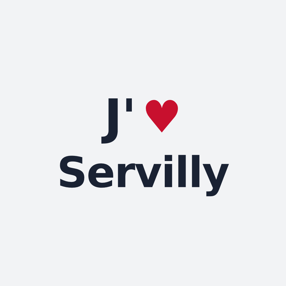 Poster personnalisé Servilly — design J'aime Servilly