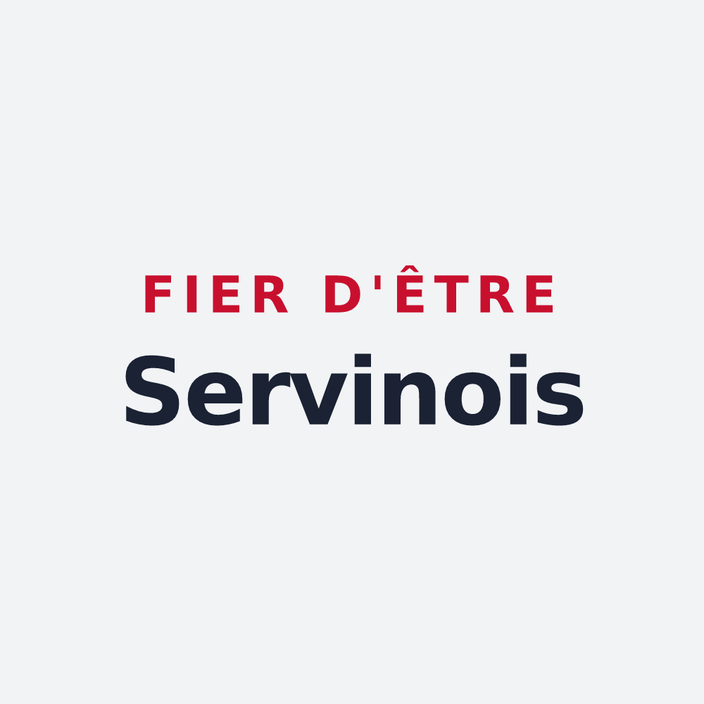 Poster « Fier d'être Servinois » — design pour Servins