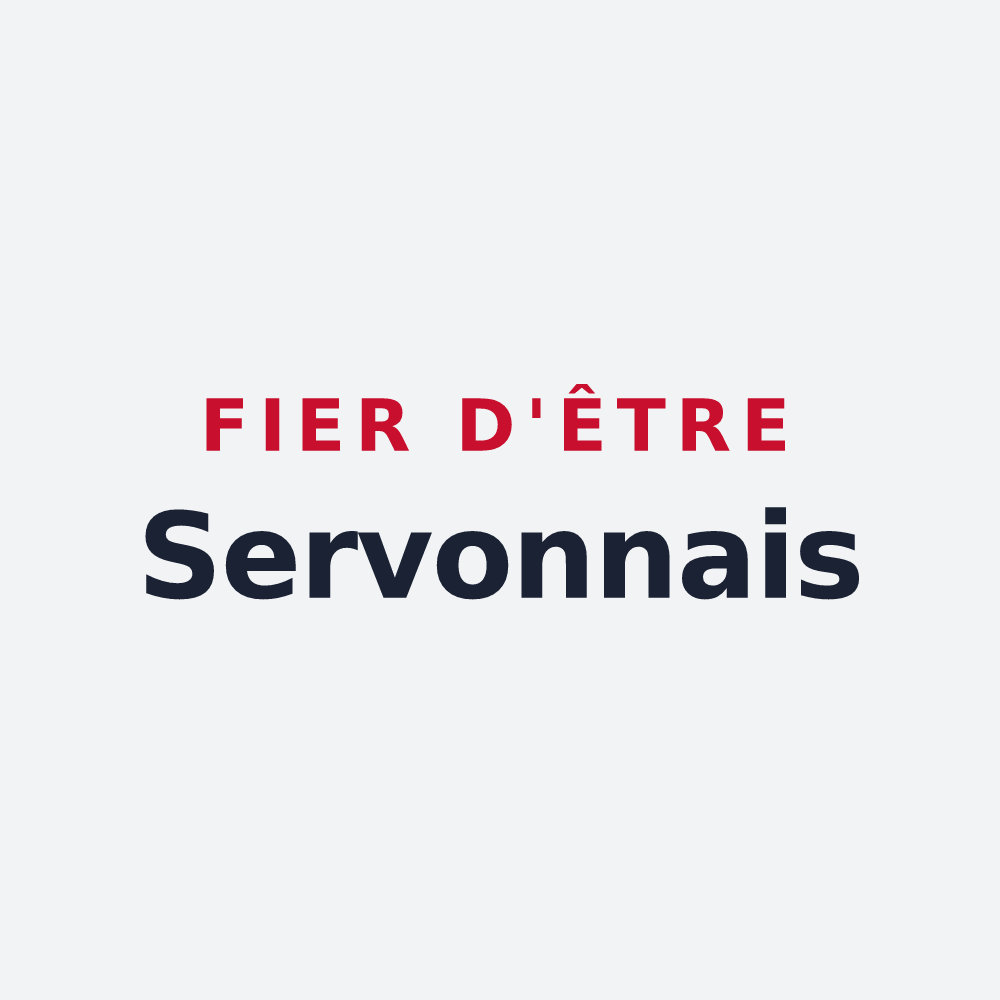 Poster « Fier d'être Servonnais » — design pour Servon