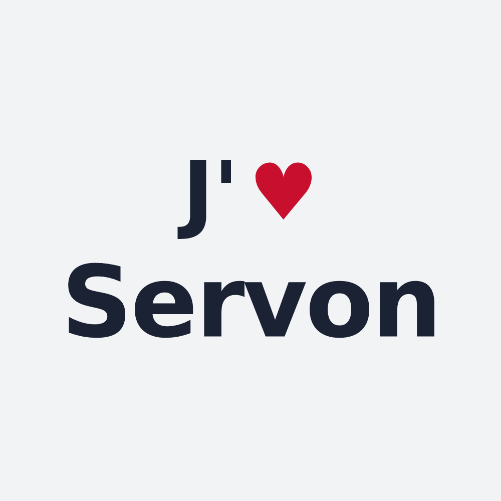 Poster personnalisé Servon — design J'aime Servon
