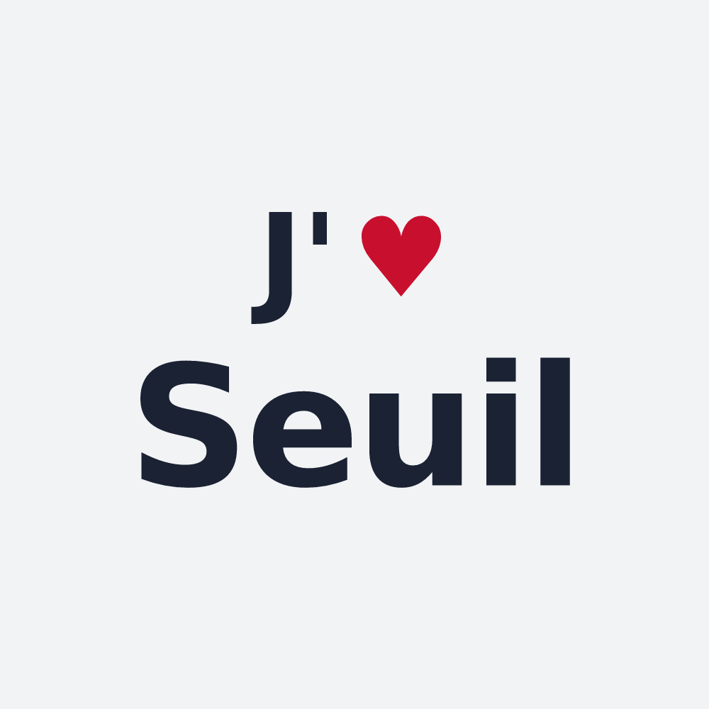 Poster personnalisé Seuil — design J'aime Seuil