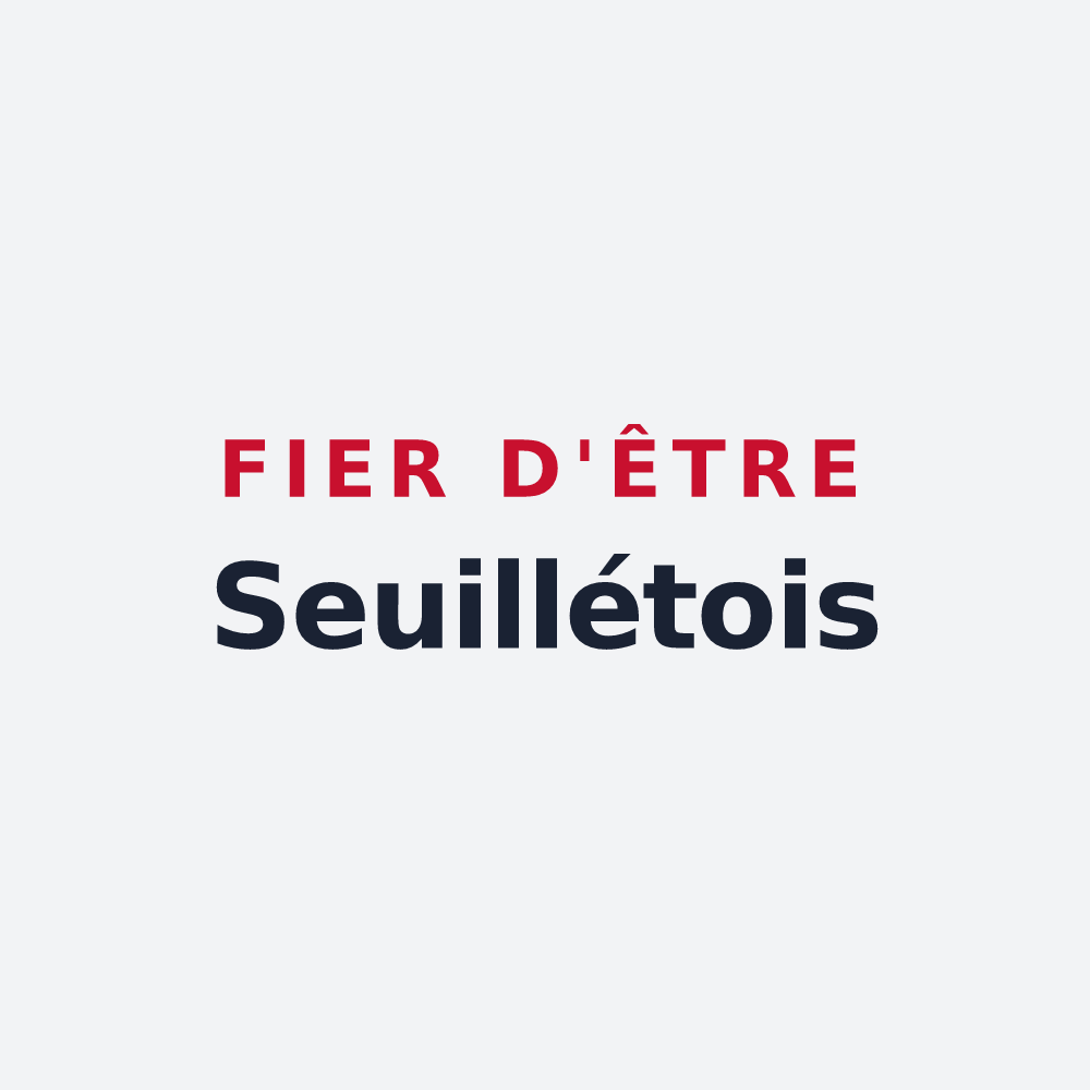 Poster « Fier d'être Seuillétois » — design pour Seuillet