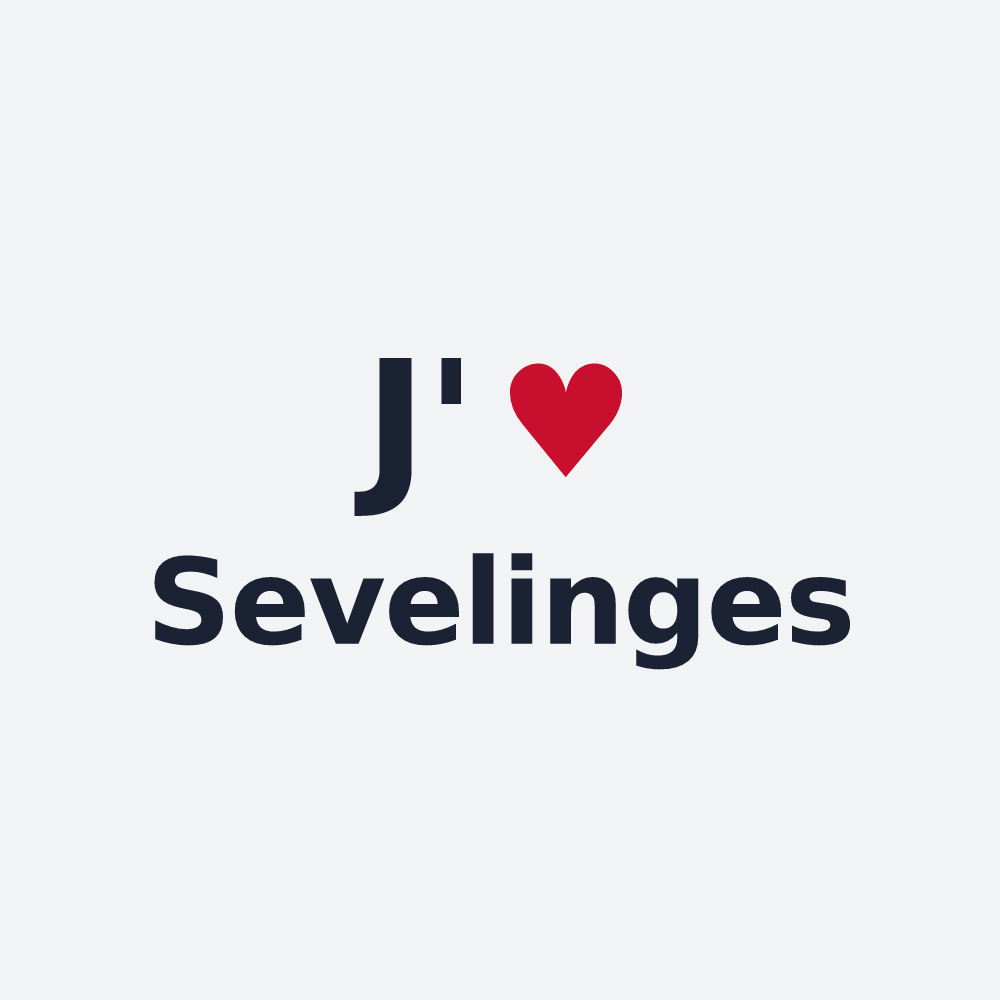 Poster personnalisé Sevelinges — design J'aime Sevelinges