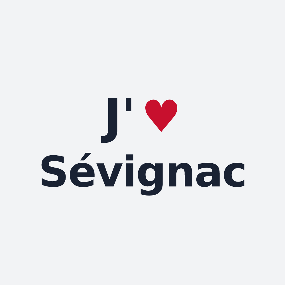 Poster personnalisé Sévignac — design J'aime Sévignac