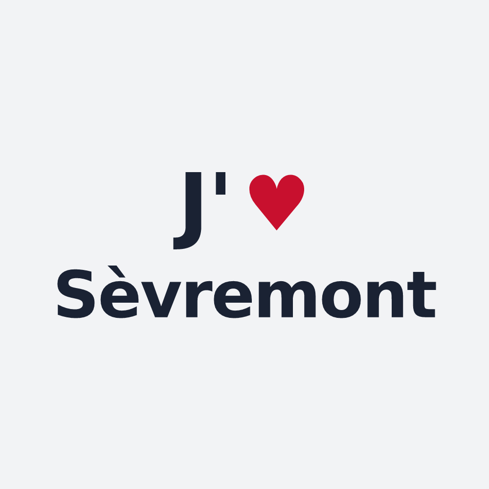 Poster personnalisé Sèvremont — design J'aime Sèvremont