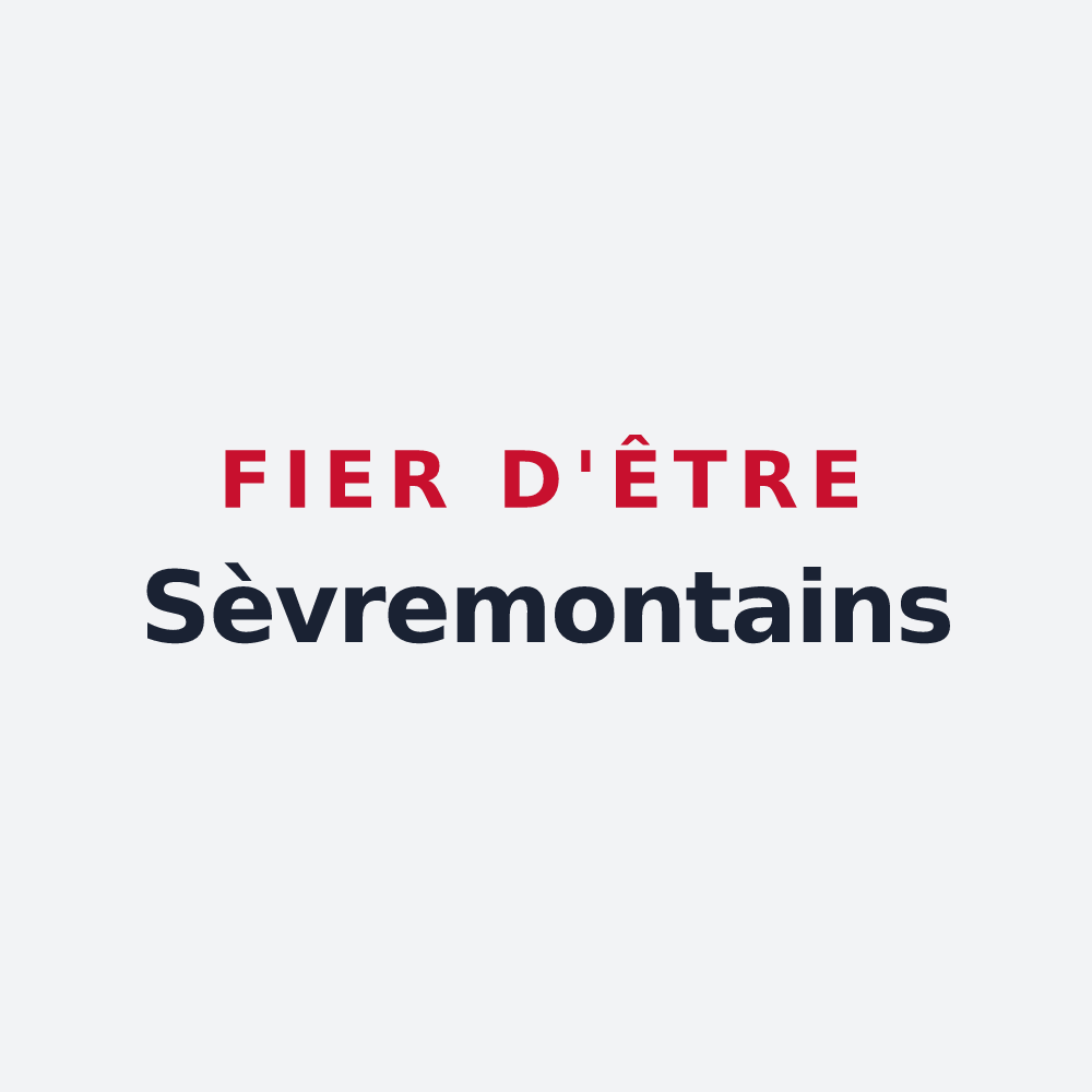 Poster « Fier d'être Sèvremontains » — design pour Sèvremont