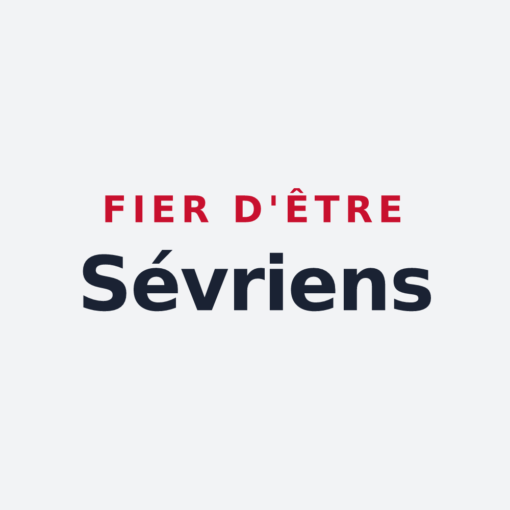 Poster « Fier d'être Sévriens » — design pour Sèvres