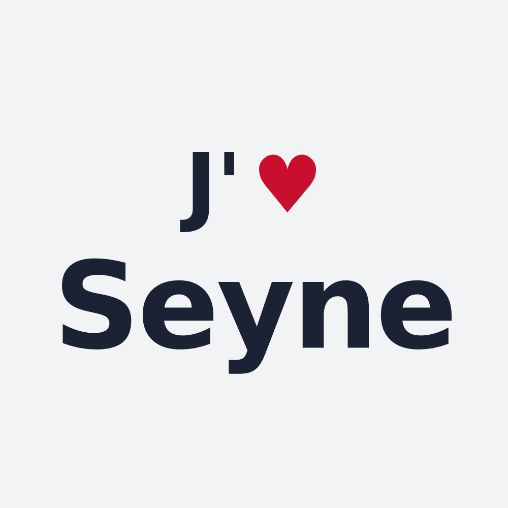 Poster personnalisé Seyne — design J'aime Seyne