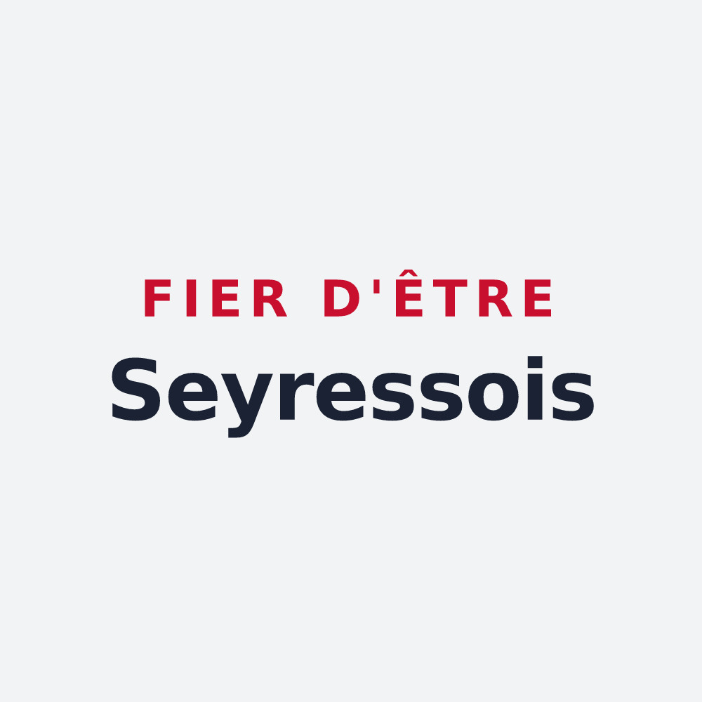 Poster « Fier d'être Seyressois » — design pour Seyresse