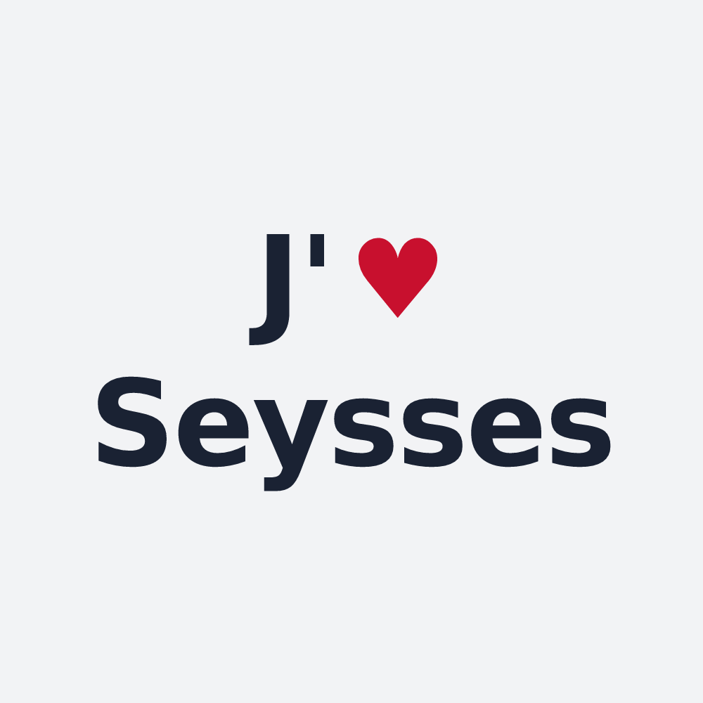 Poster personnalisé Seysses — design J'aime Seysses