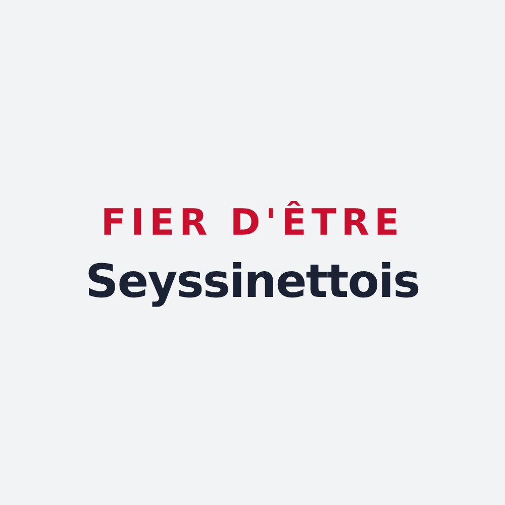 Poster « Fier d'être Seyssinettois » — design pour Seyssinet-Pariset