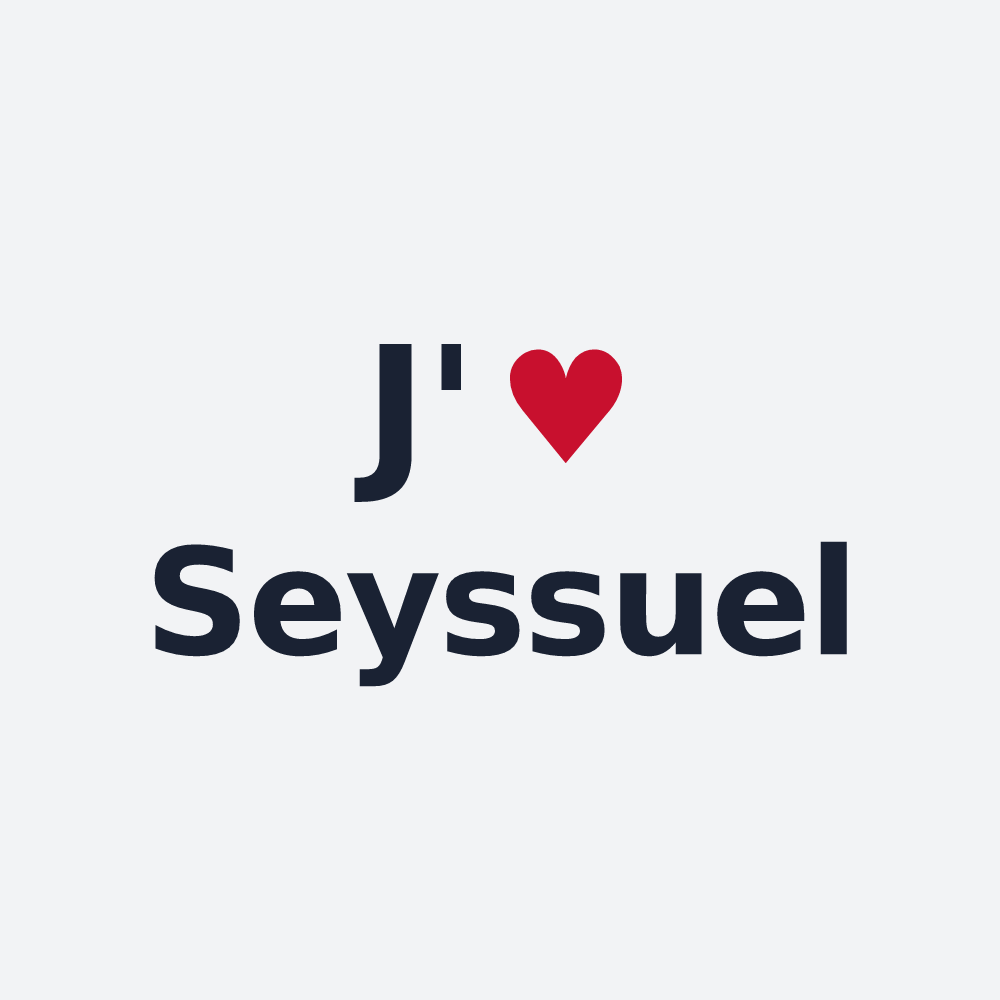 Poster personnalisé Seyssuel — design J'aime Seyssuel