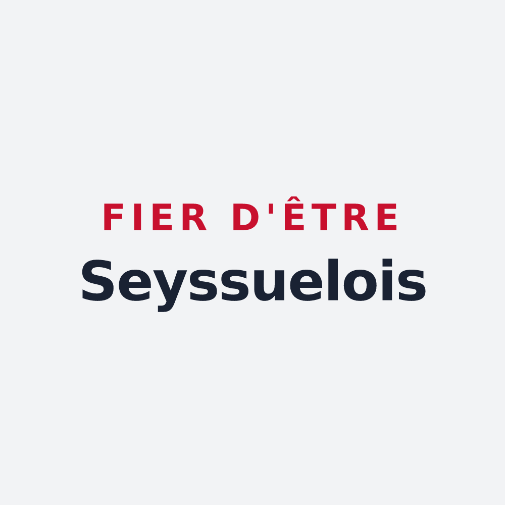 Poster « Fier d'être Seyssuelois » — design pour Seyssuel