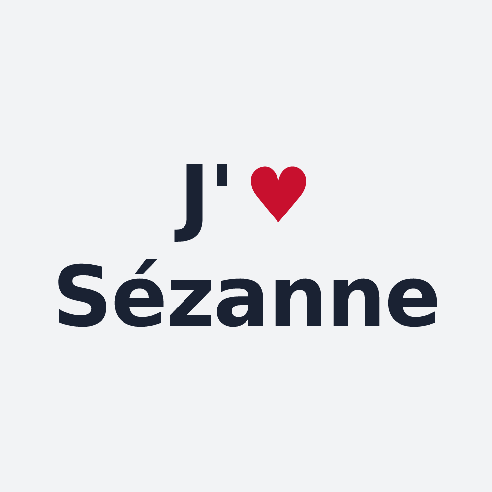 Poster personnalisé Sézanne — design J'aime Sézanne