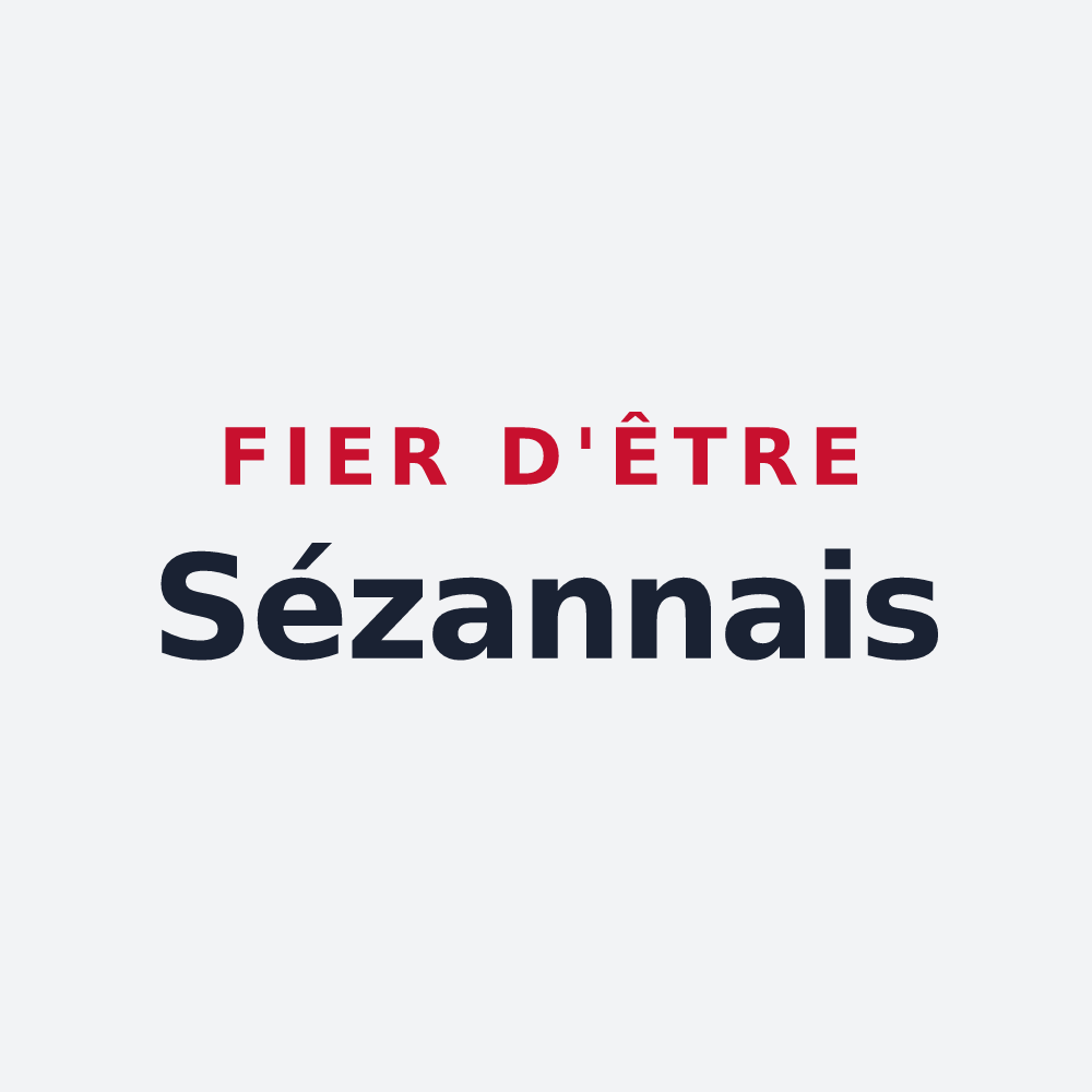 Poster « Fier d'être Sézannais » — design pour Sézanne
