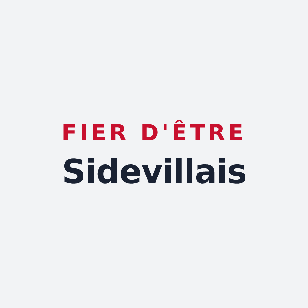 Poster « Fier d'être Sidevillais » — design pour Sideville
