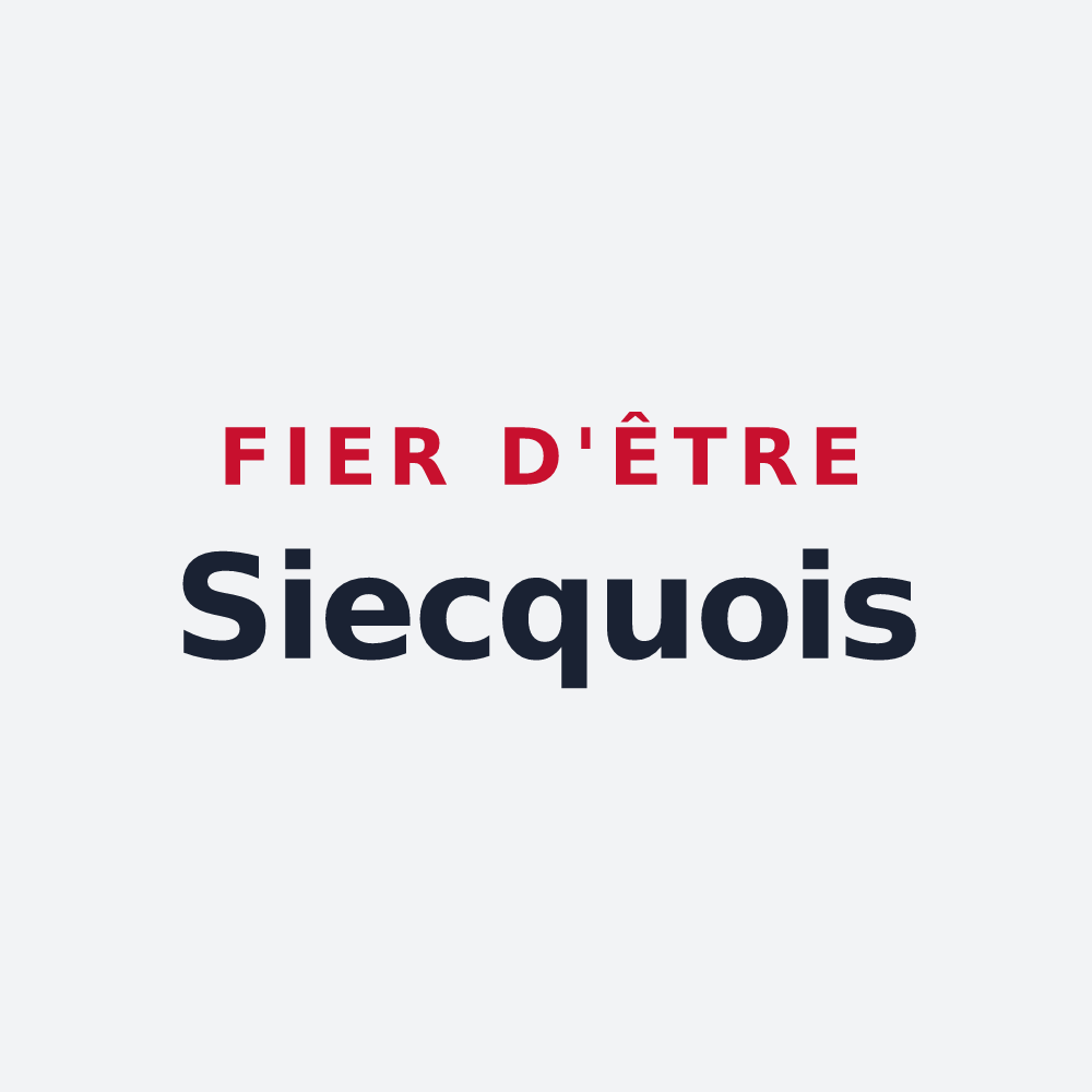 Poster « Fier d'être Siecquois » — design pour Siecq