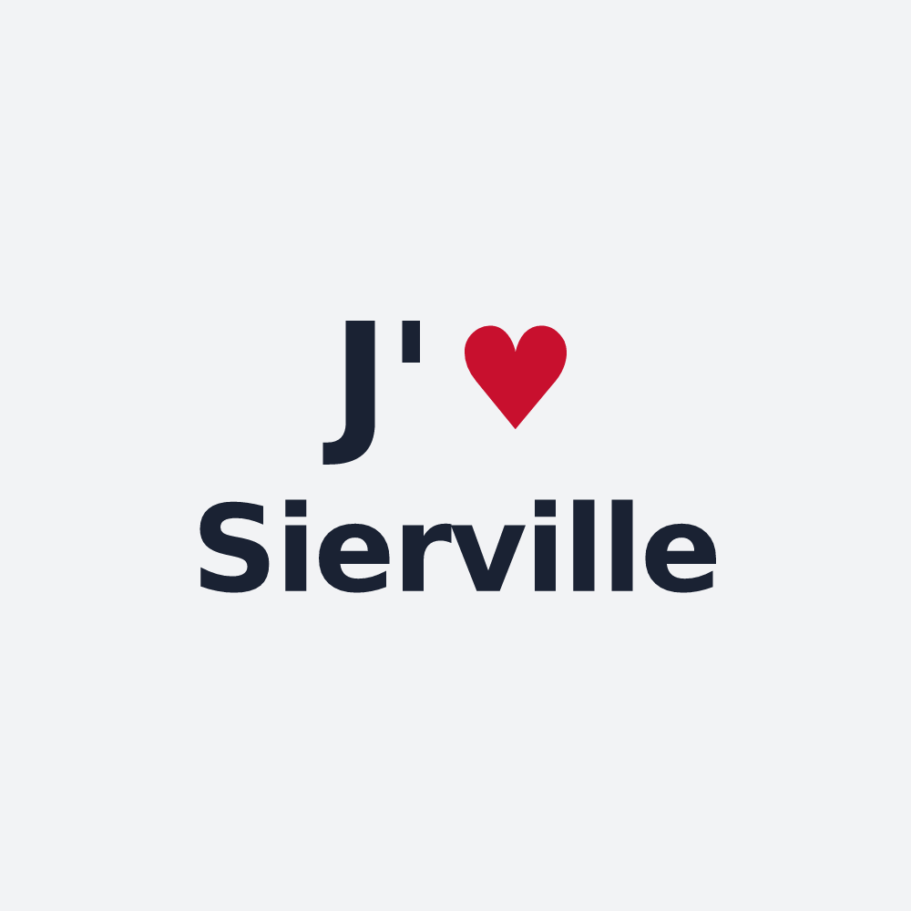 Poster personnalisé Sierville — design J'aime Sierville