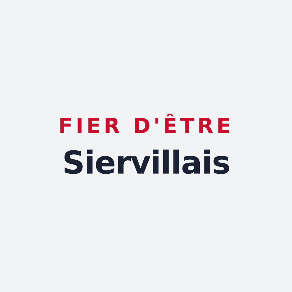 Poster « Fier d'être Siervillais » — design pour Sierville
