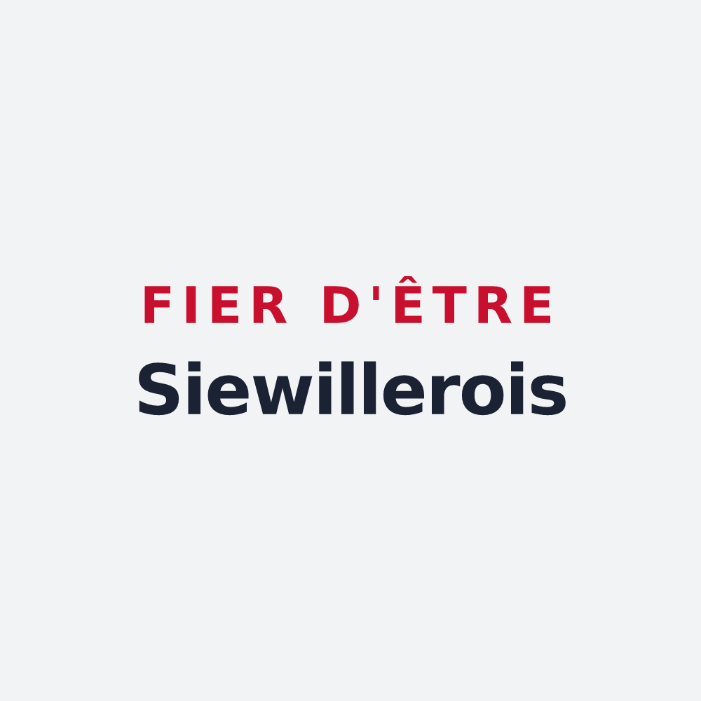 Poster « Fier d'être Siewillerois » — design pour Siewiller